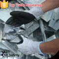 SRSAFETY 13 guage two layer nitrile coated anti-cut glove sandy nitrile coated on palm